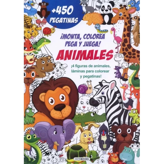 Monta, colorea, pega y juega