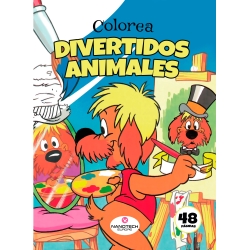 COLOREA Divertidos y adorables animales ( 6 tapas)