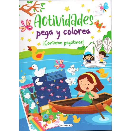 libros actividades pega y colorea