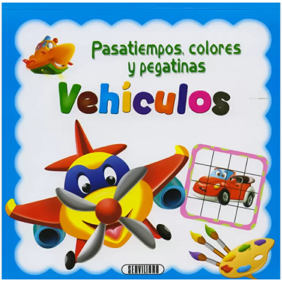 Pasatiempo, colores y pegatina
