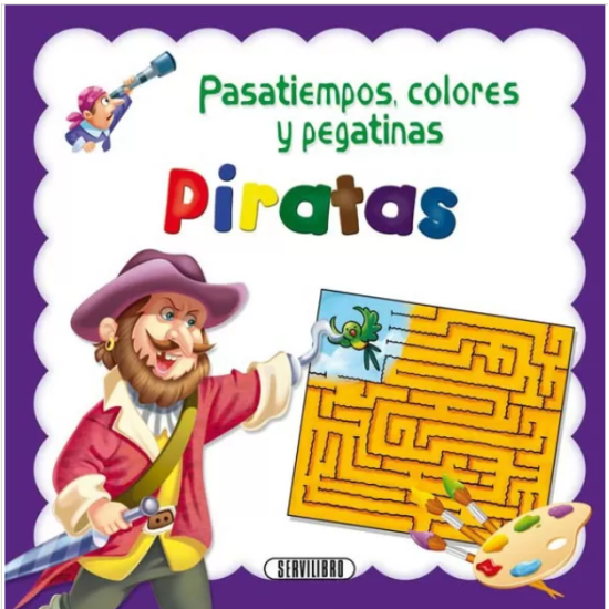 Pasatiempo, colores y pegatina